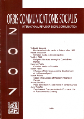 Orbis Communications Socialis 2007. International Theological Revue of Social Communication